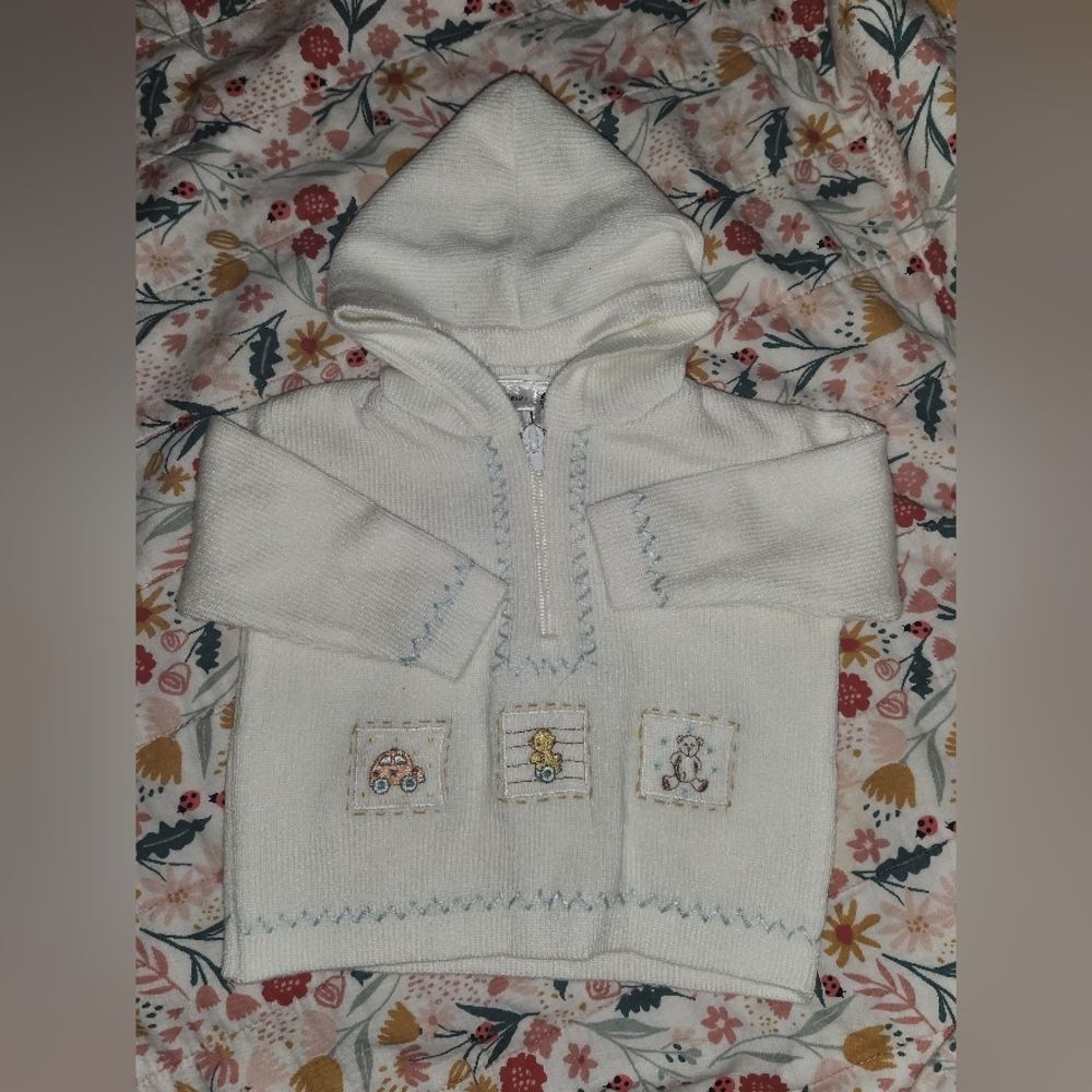 (3 ITEMS FOR $15) Sarah Louise England Baby Sweater Size 3mos.